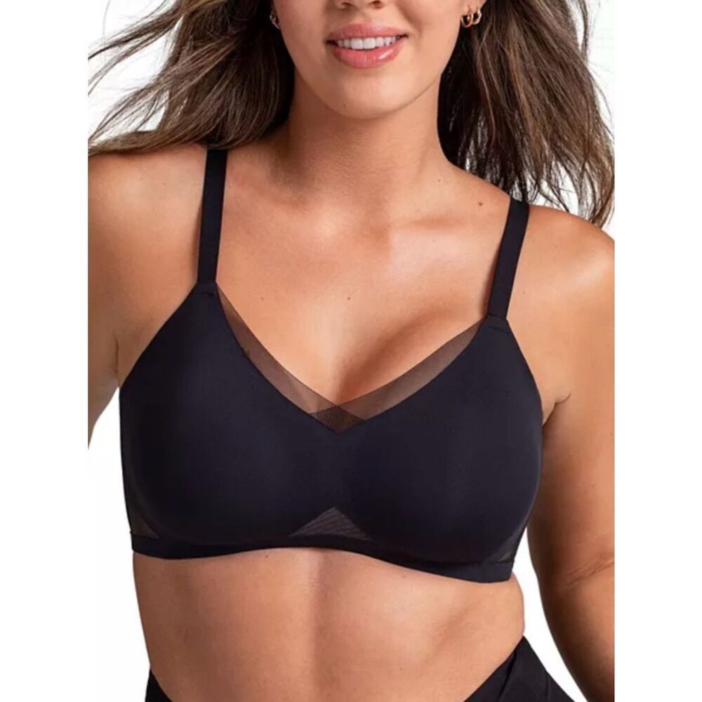 HoneyLove Liftwear Crossover Bra Black         Size S++ (34F) NWT IN PACKAGE